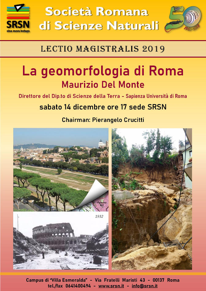 Conferenza: La geomorfologia di Roma [SRSN]